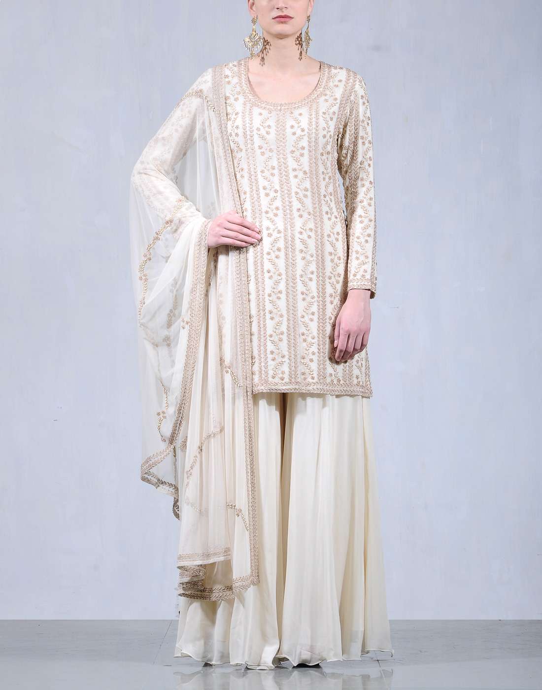 Ivory Sharara Set